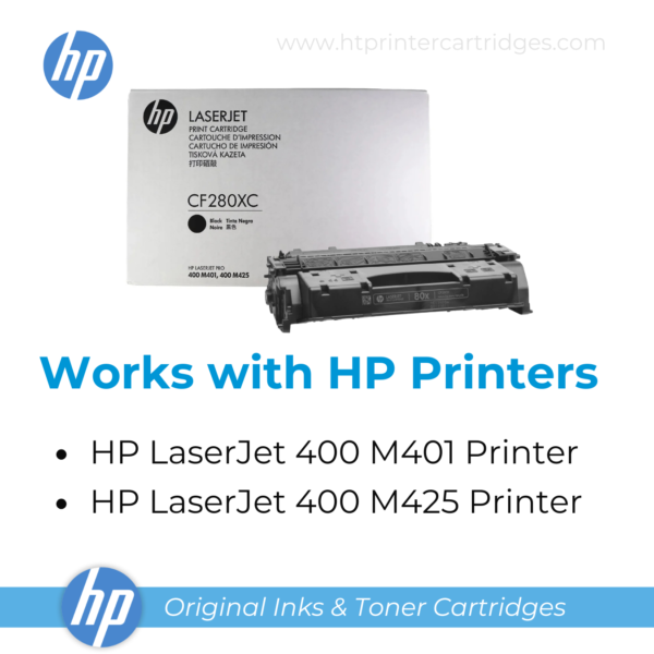 HP 80X High Yield Black Original LaserJet Toner Cartridge - (CF280X)_printer cartridges_4