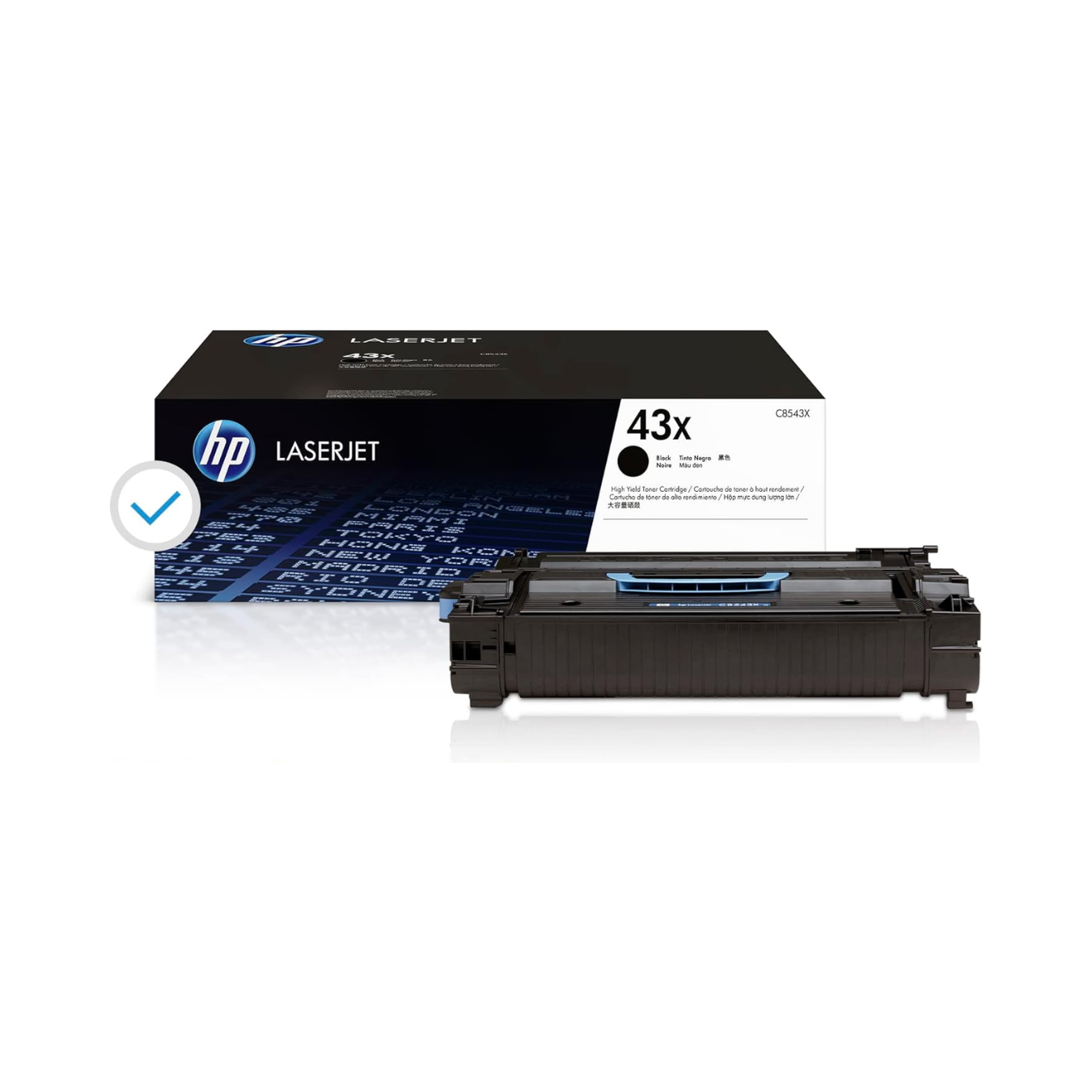 HP 43X High Yield Black Original LaserJet Toner Cartridge (C8543X) | hp 43xtoner cartridge | c8543x toner cartridge | hp c8543x toner cartridge