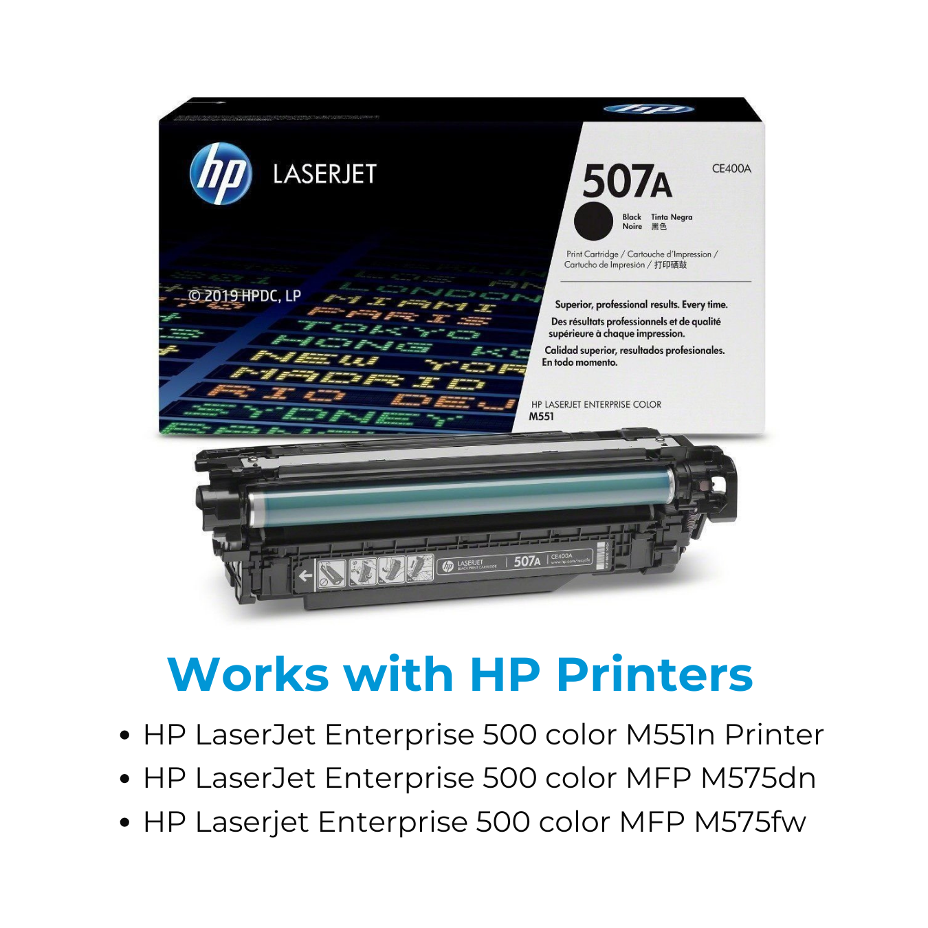 HP 507A Black Original LaserJet Toner Cartridge (CE400A) | hp 507a toner cartridge | ce400a toner cartridge | hp ce400a toner cartridge - Image 4