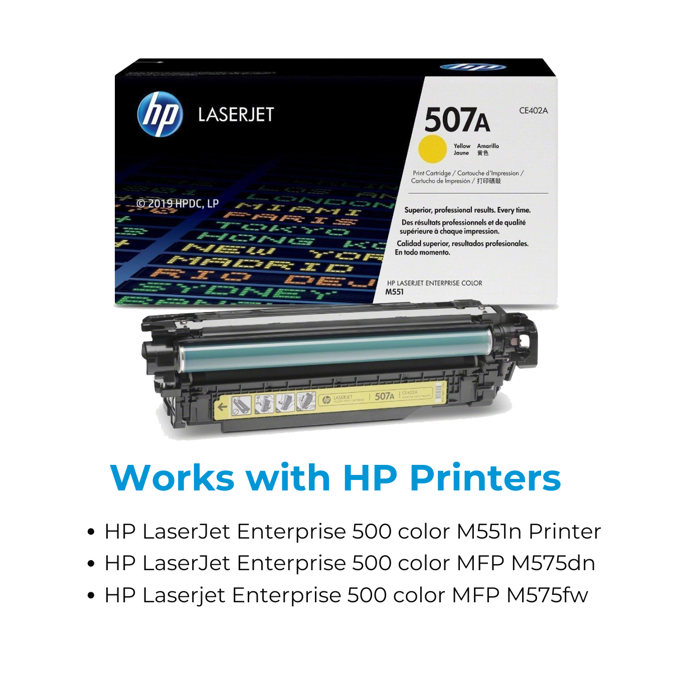 HP 507A Yellow Original LaserJet Toner Cartridge (CE402A) | hp 507a toner cartridge | ce402a toner cartridge | hp ce402a toner cartridge - Image 4