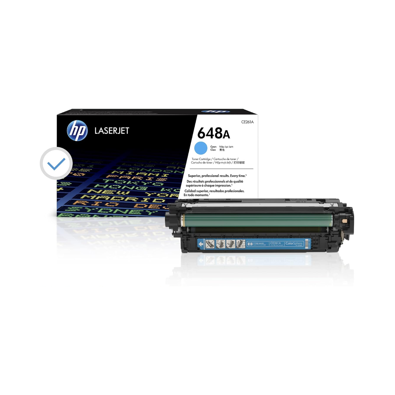 HP 648A Cyan Original LaserJet Toner Cartridge (CE261A) price in India