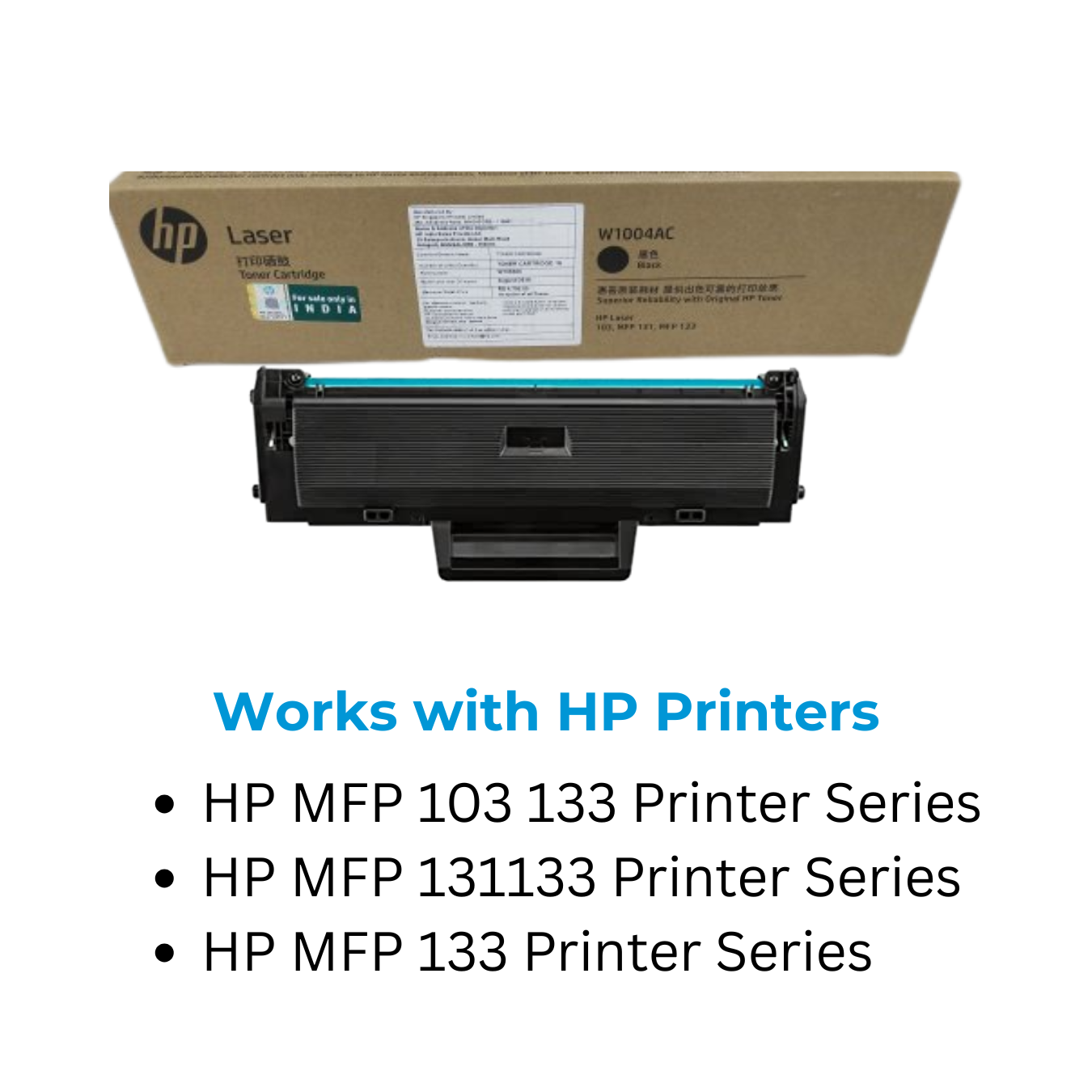 hp w1004ac toner cartridge price in India