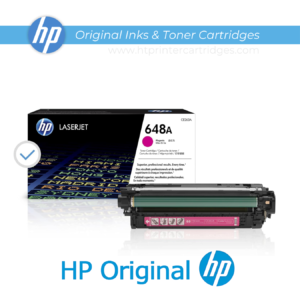 HP 648A Magenta LaserJet Toner Cartridge – (CE263A) | Compatible with HP Color LaserJet CP4025, CP4525 Printer