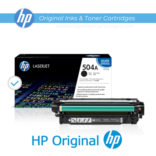 HP 504A Black Original LaserJet Toner Cartridge - (CE250A)_printer cartridges_1