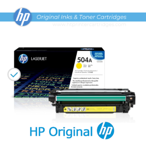 HP 504A Yellow LaserJet Toner Cartridge – (CE252A) | Compatible with HP Color LaserJet CP3525 Printer, HP Color LaserJet CM3530 MFP Printer