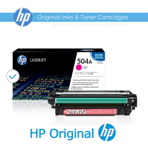 HP 504A Magenta LaserJet Toner Cartridge – (CE253A) | Compatible with HP Color LaserJet CP3525 Printer, HP Color LaserJet CM3530 MFP Printer