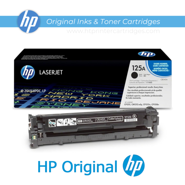 HP 125A Black Original LaserJet Toner Cartridge - (CB540A)_printer cartridges_1