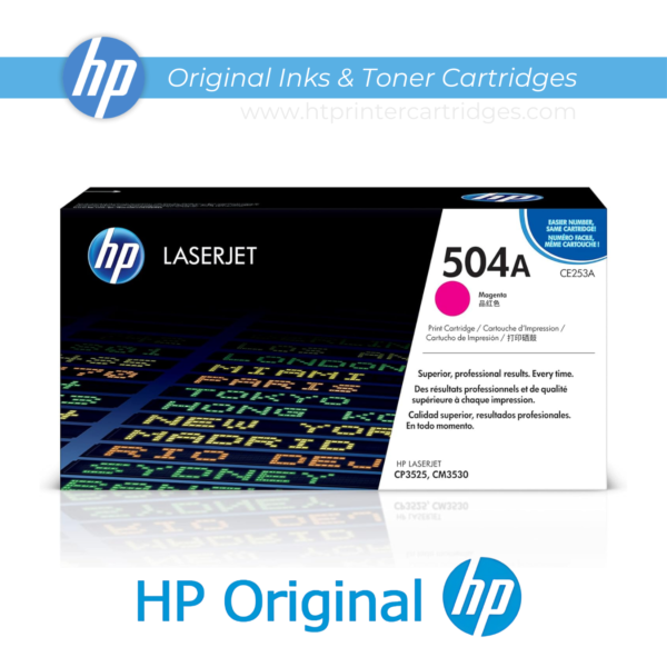 HP 504A Magenta Original LaserJet Toner Cartridge - (CE253A)_printer cartridges_2