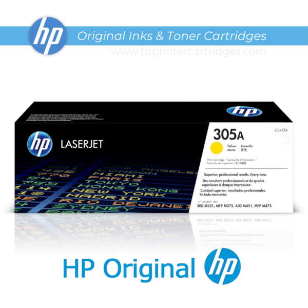 HP 305A Yellow Original LaserJet Toner Cartridge - (CE412A)_2