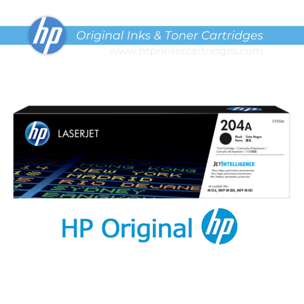HP 204A Black LaserJet Toner Cartridge - (CF510A) | Compatible with HP Color LaserJet Pro M154 Printer Series, HP Color LaserJet Pro MFP M180 Printer Series - Image 4