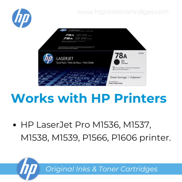 HP 78A 2-pack Black Original LaserJet Toner Cartridge - (CE278AD)_printer cartridges_3