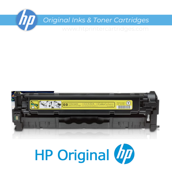 HP 304A Yellow Original LaserJet Toner Cartridge - (CC532A)_printer cartridges_3