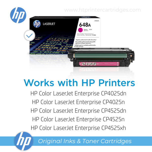 HP 648A Magenta Original LaserJet Toner Cartridge (CE263A)_printer cartridges_4