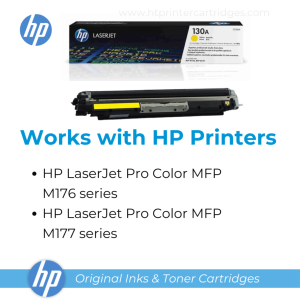 HP 130A Yellow Original LaserJet Toner Cartridge - (CF352A)_4