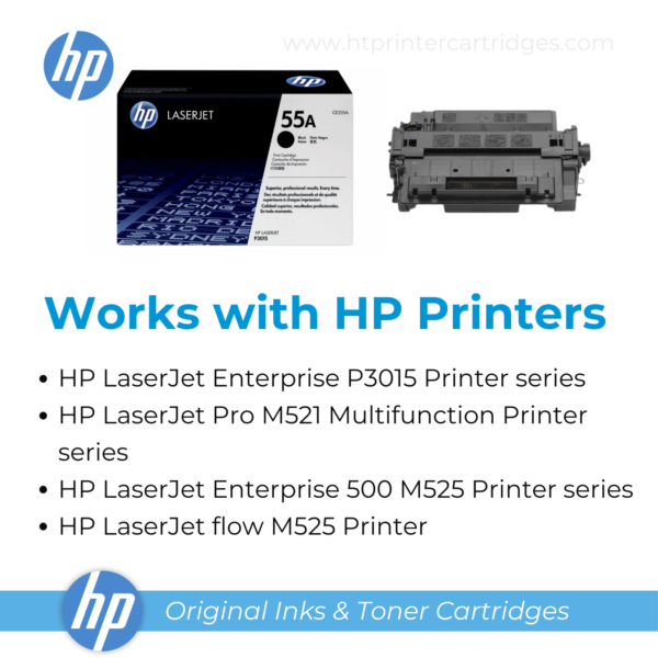HP 55A Black Original LaserJet Toner Cartridge - (CE255A)_4