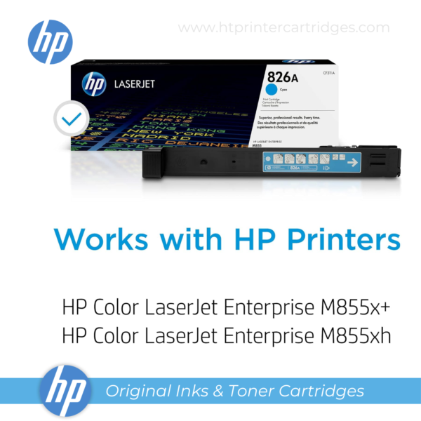 HP 826A Cyan Original LaserJet Toner Cartridge - (CF311A)_4