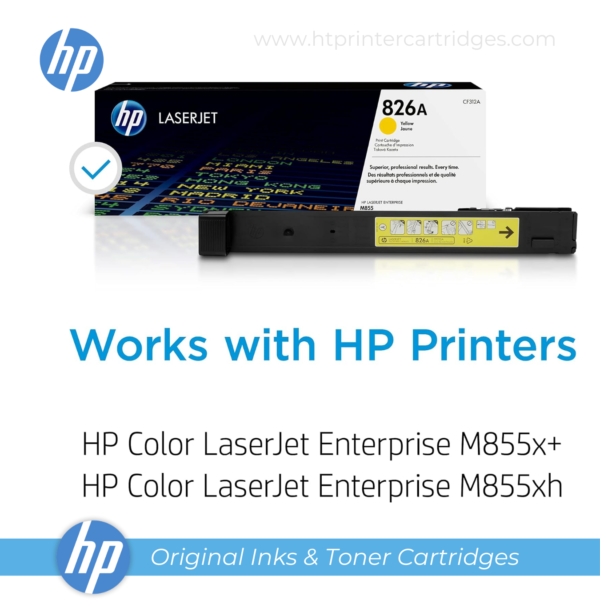 HP 826A Yellow Original LaserJet Toner Cartridge - (CF312A)_4