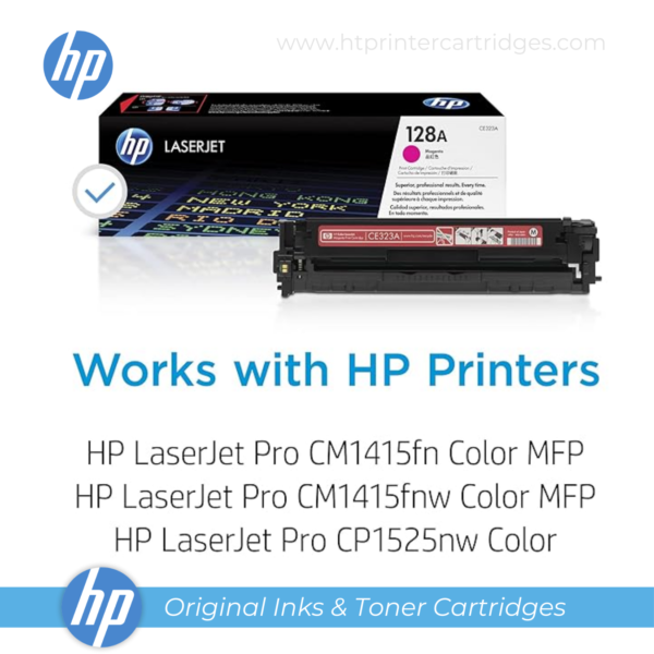 HP 128A Magenta Original LaserJet Toner Cartridge - (CE323A)_printer cartridges_4