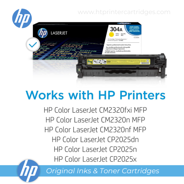 HP 304A Yellow Original LaserJet Toner Cartridge - (CC532A)_printer cartridges_4