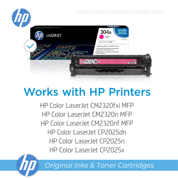 HP 304A Magenta Original LaserJet Toner Cartridge - (CC533A)_printer cartridges_4