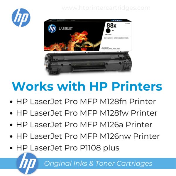 HP 88X High Yield Black Original LaserJet Toner Cartridge_5