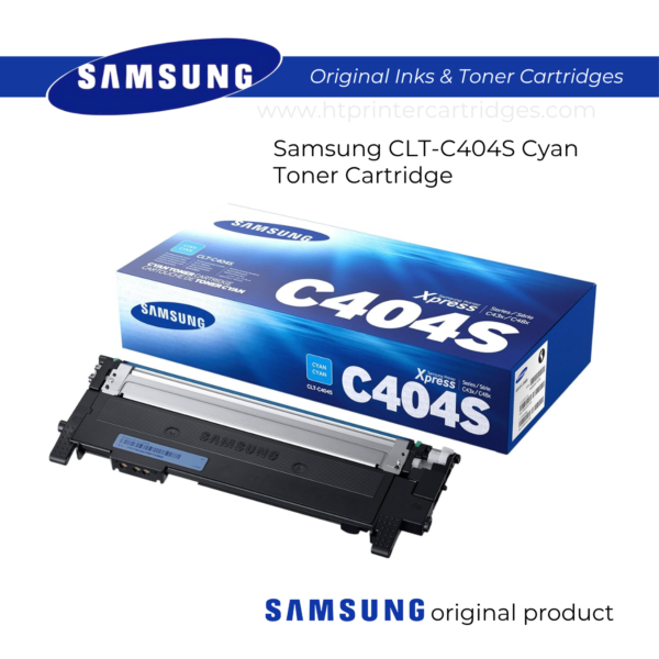 Samsung CLT-C404S Cyan Toner Cartridge - ST966A