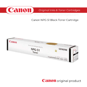 Canon NPG 51 Black Toner Cartridge | Compatible with Canon IR-2520, Canon IR-2525, Canon IR-2530, Canon IR-2535, Canon IR-2545, Canon IR-2520W, Canon IR-2525W, Canon IR-2530W, Canon IR-2535W, Canon IR-2545W Model Printer Series