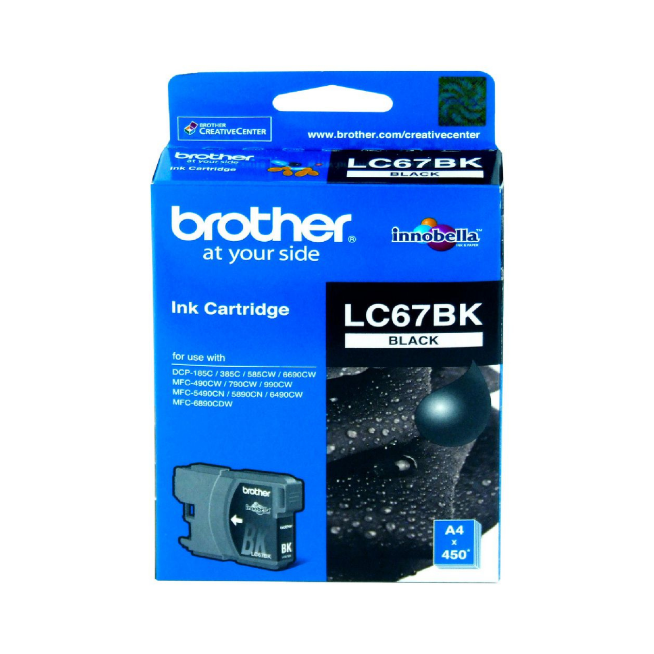 Brother LC67 Ink Cartridge, Black price in India