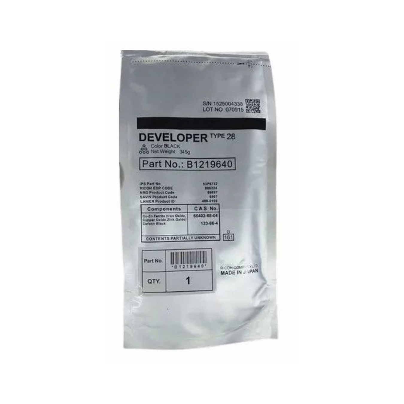 Ricoh Type 28 Black Developer price in India